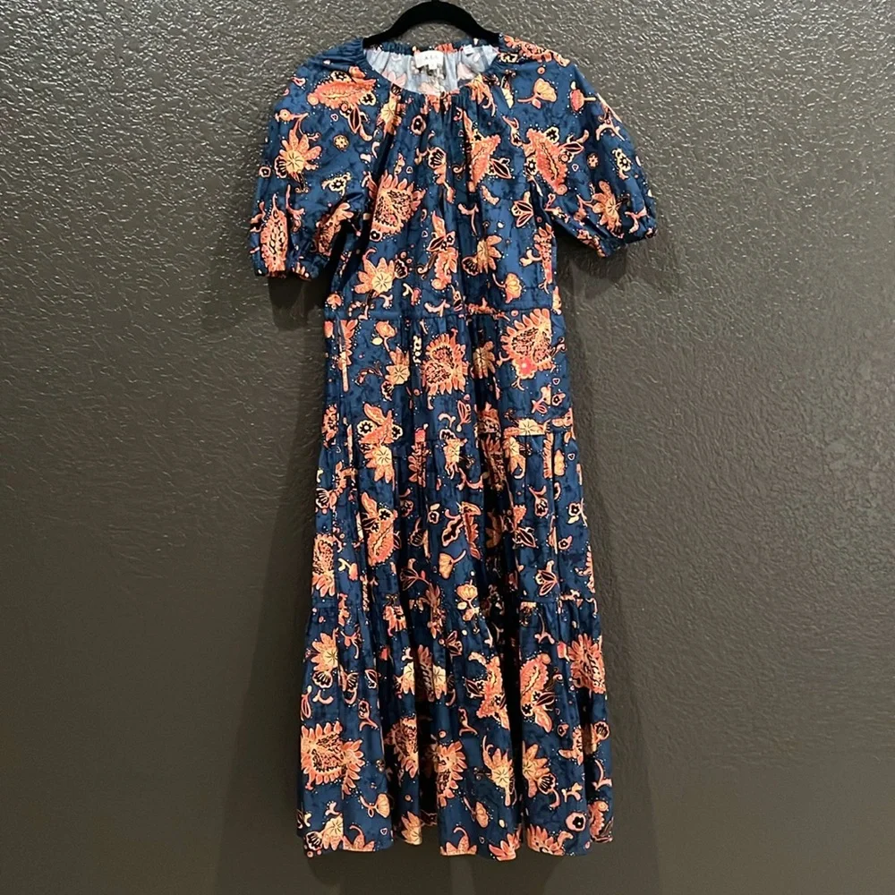 A.L.C. Mischa Three Tiered Maxi Dress Sz 4 - Picture 2 of 6